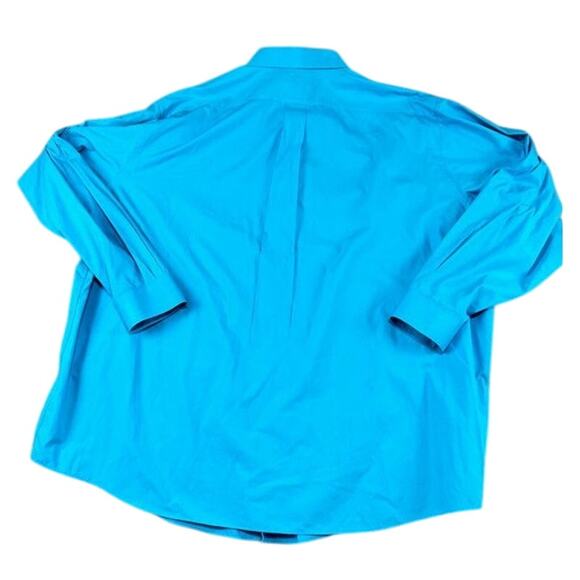 Alexander Julian Colours Dress Shirt 4X 20-36/37 Turquoise Blue Big Tall Mens - Picture 2 of 9